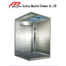 800kg Etched Mirror Passenger Elevator with Machine Room